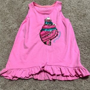 Pink Tank with Sequin Design